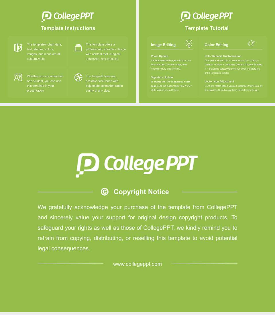 Shizuoka Sangyo University Iwata Campus Course/Courseware Creation PPT Template4:3 ratio PPT effect preview image5