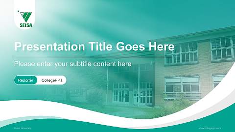 Seisa University Lecture Sharing and Networking Event PPT Template