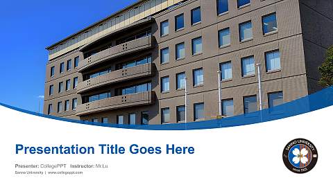 Sanno University Course/Courseware Creation PPT Template