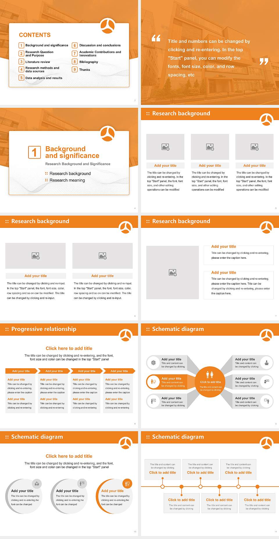 Shiseikan University Graduation Thesis Defense PPT Template4:3 ratio PPT effect preview image2