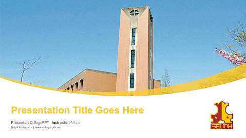 Seijoh University Course/Courseware Creation PPT Template