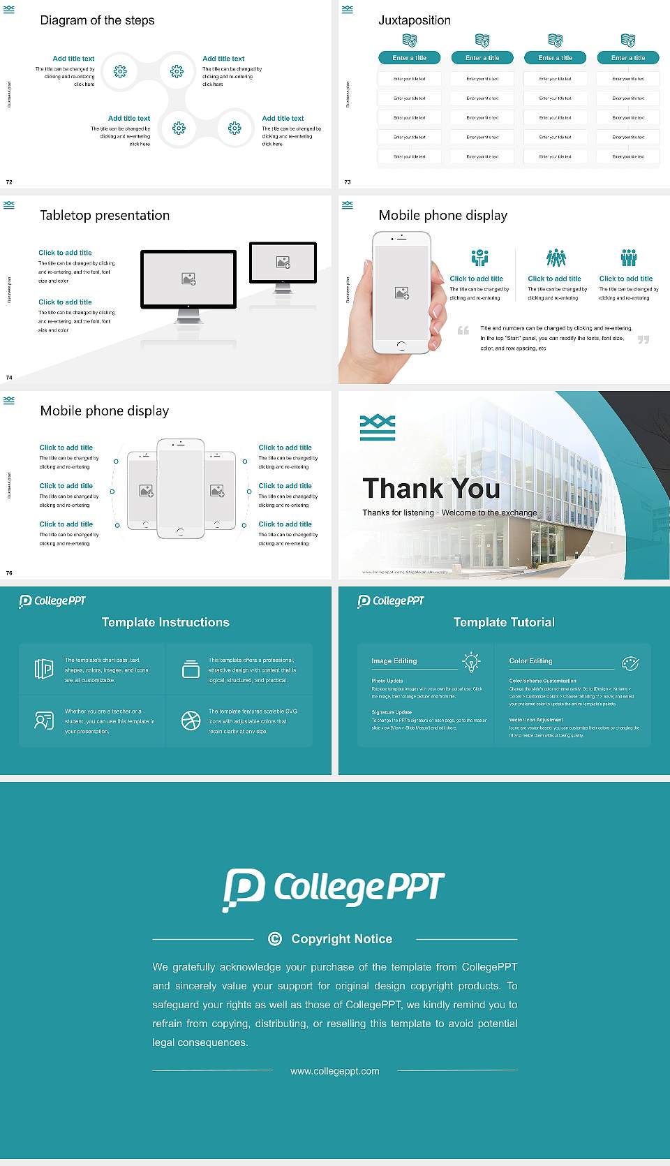Shigakkan University Competition/Entrepreneurship Contest PPT Template16:9 ratio PPT effect preview image9