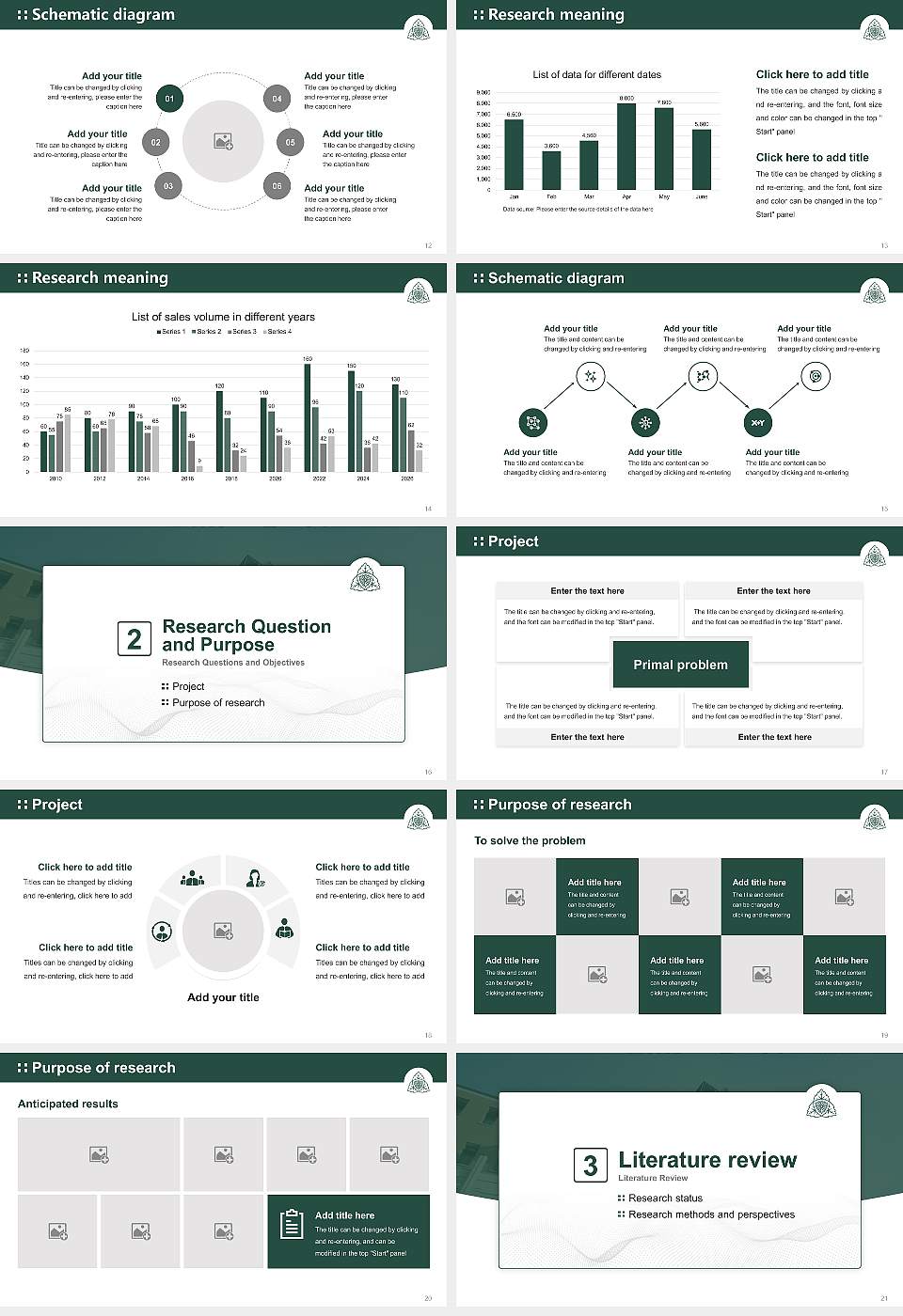 Shijonawate Gakuen University Graduation Thesis Defense PPT Template16:9 ratio PPT effect preview image3