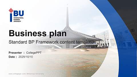 Shitennoji University Competition/Entrepreneurship Contest PPT Template