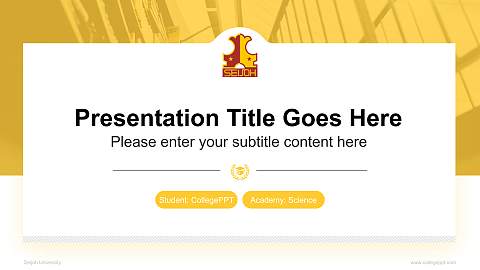 Seijoh University National Scholarship Defense PPT Template