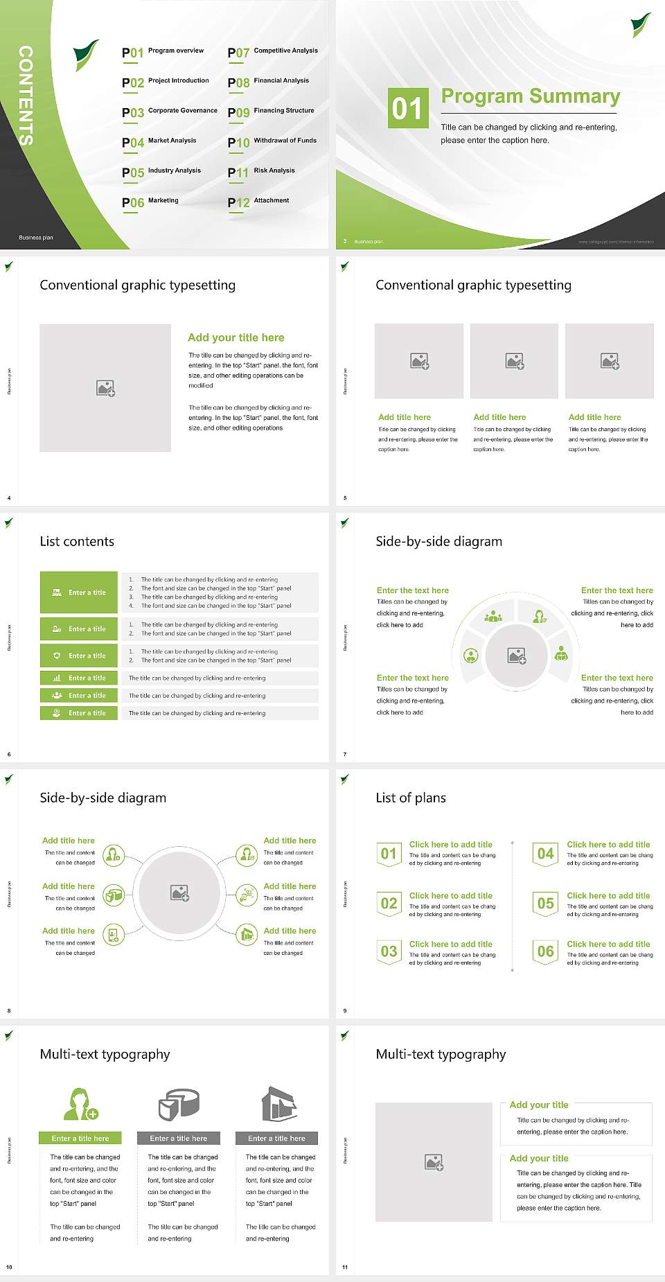 Shizuoka Sangyo University Iwata Campus Competition/Entrepreneurship Contest PPT Template4:3 ratio PPT effect preview image2