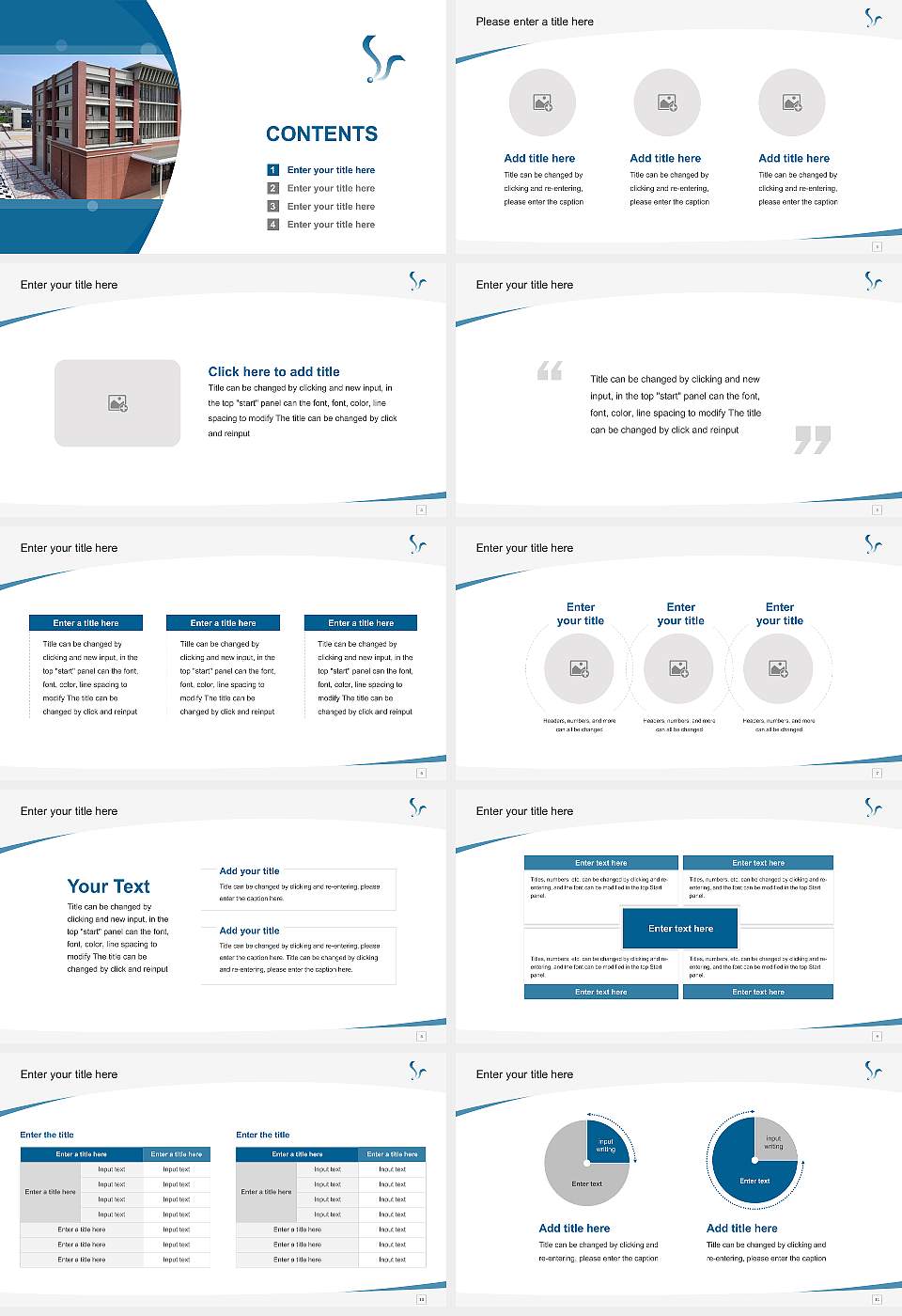 Shimonoseki City University Course/Courseware Creation PPT Template16:9 ratio PPT effect preview image2