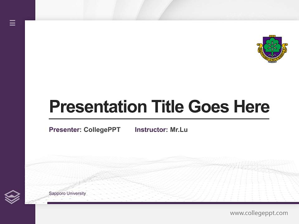 Sapporo University Thesis Proposal/Graduation Defense PPT Template4:3 ratio PPT effect preview image5