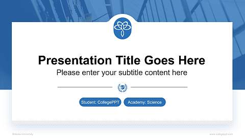 Shikoku University National Scholarship Defense PPT Template