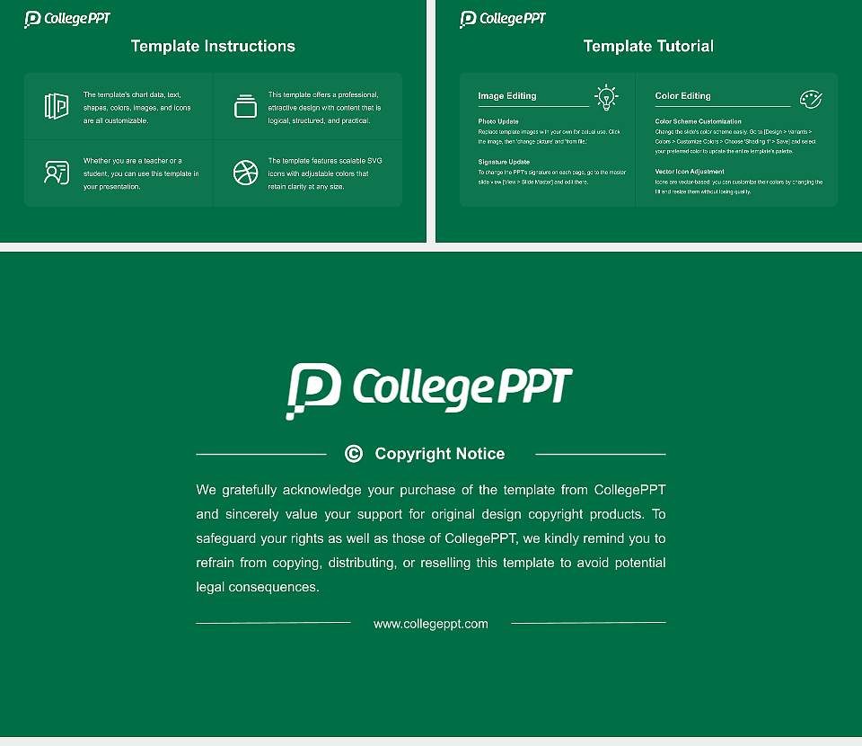 Seinan Gakuin University Course/Courseware Creation PPT Template16:9 ratio PPT effect preview image5