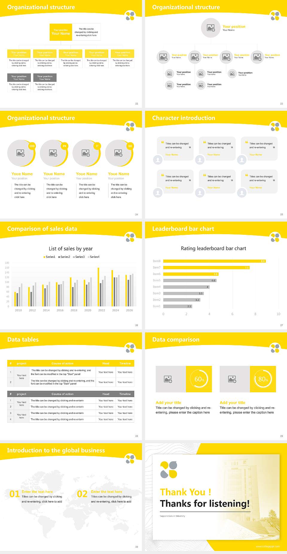 Sapporo Gakuin University Academic Presentation/Research Findings Report PPT Template4:3 ratio PPT effect preview image4