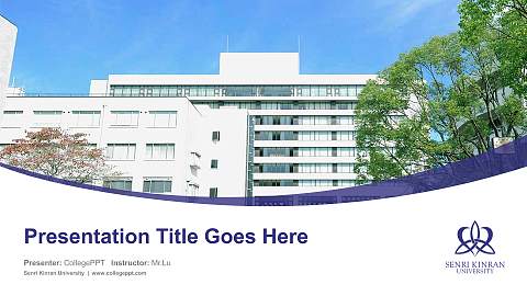 Senri Kinran University Course/Courseware Creation PPT Template