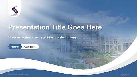 Sapporo International University Lecture Sharing and Networking Event PPT Template