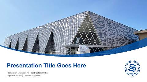 Shigakukan University Course/Courseware Creation PPT Template