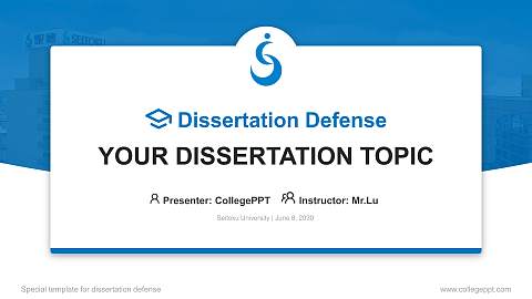 Seitoku University Graduation Thesis Defense PPT Template