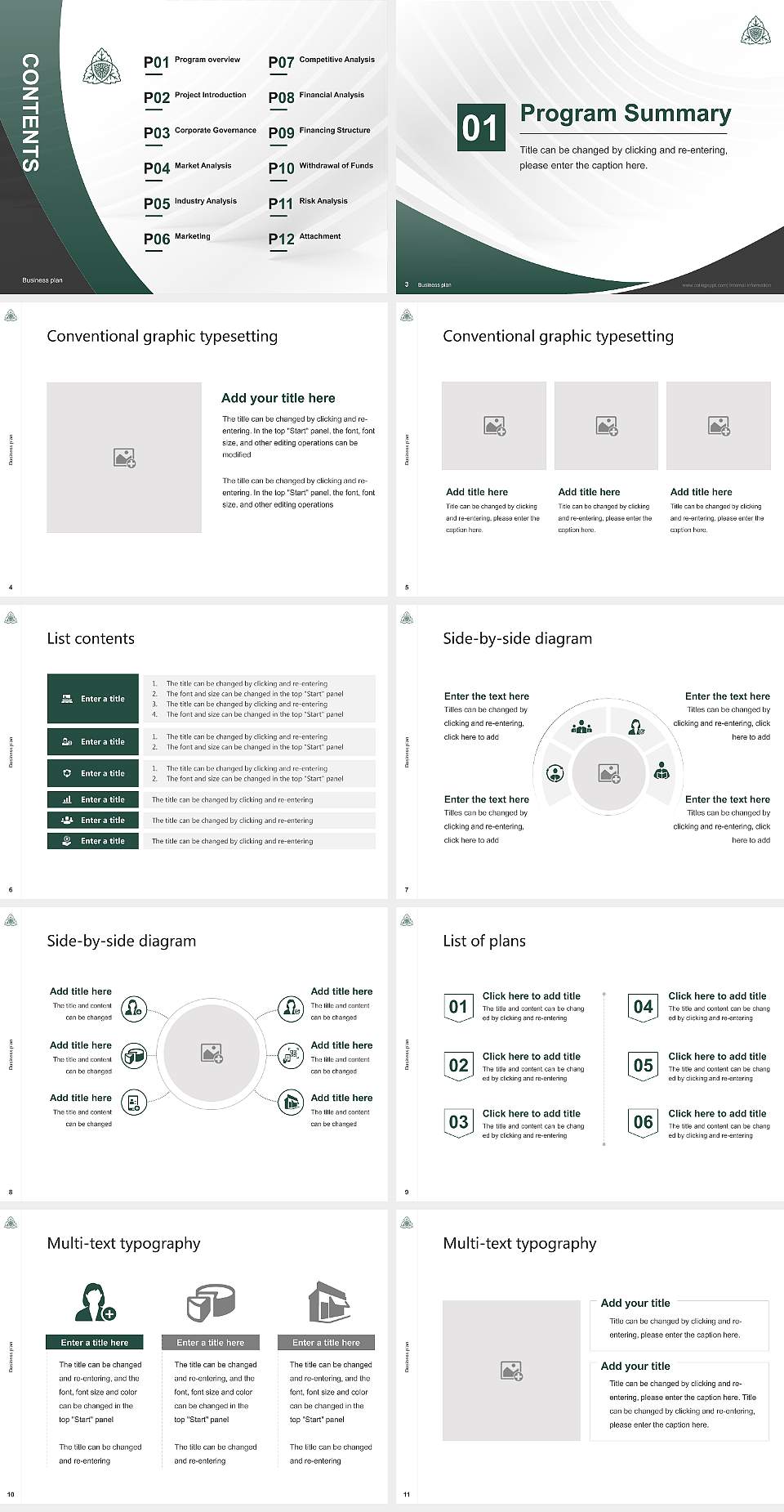 Shijonawate Gakuen University Competition/Entrepreneurship Contest PPT Template4:3 ratio PPT effect preview image2