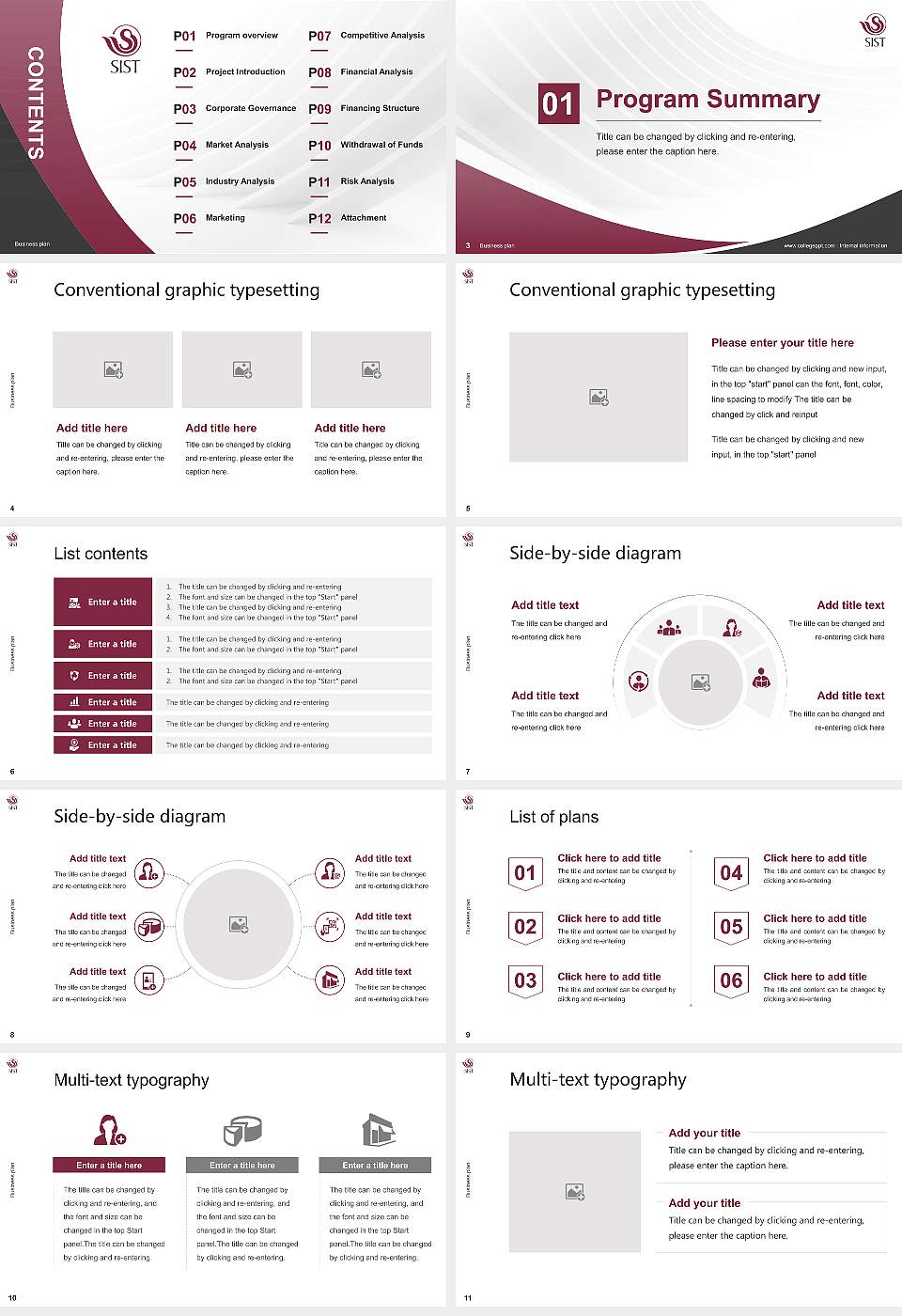 Shizuoka Institute of Science and Technology Competition/Entrepreneurship Contest PPT Template16:9 ratio PPT effect preview image2