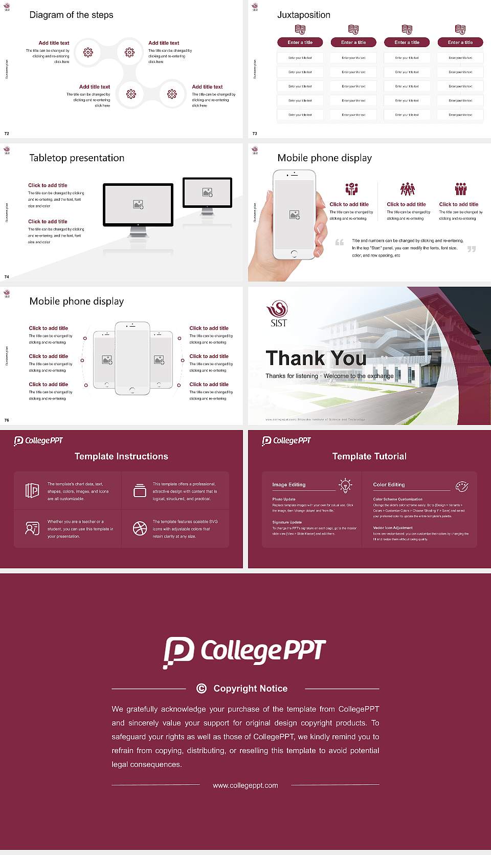 Shizuoka Institute of Science and Technology Competition/Entrepreneurship Contest PPT Template16:9 ratio PPT effect preview image9