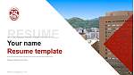 Sapporo Medical University Resume PPT Template