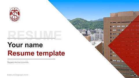 Sapporo Medical University Resume PPT Template