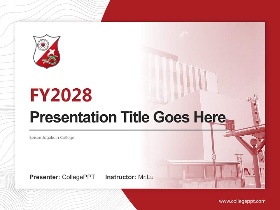 Seisen Jogakuin College Academic Presentation/Research Findings Report PPT Template4:3 ratio PPT effect preview image5