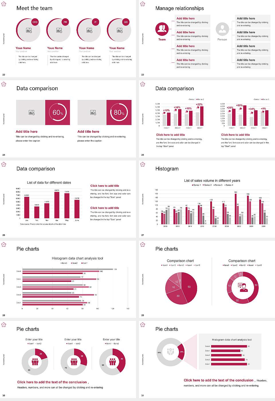 Shiraume Gakuen University Competition/Entrepreneurship Contest PPT Template16:9 ratio PPT effect preview image4
