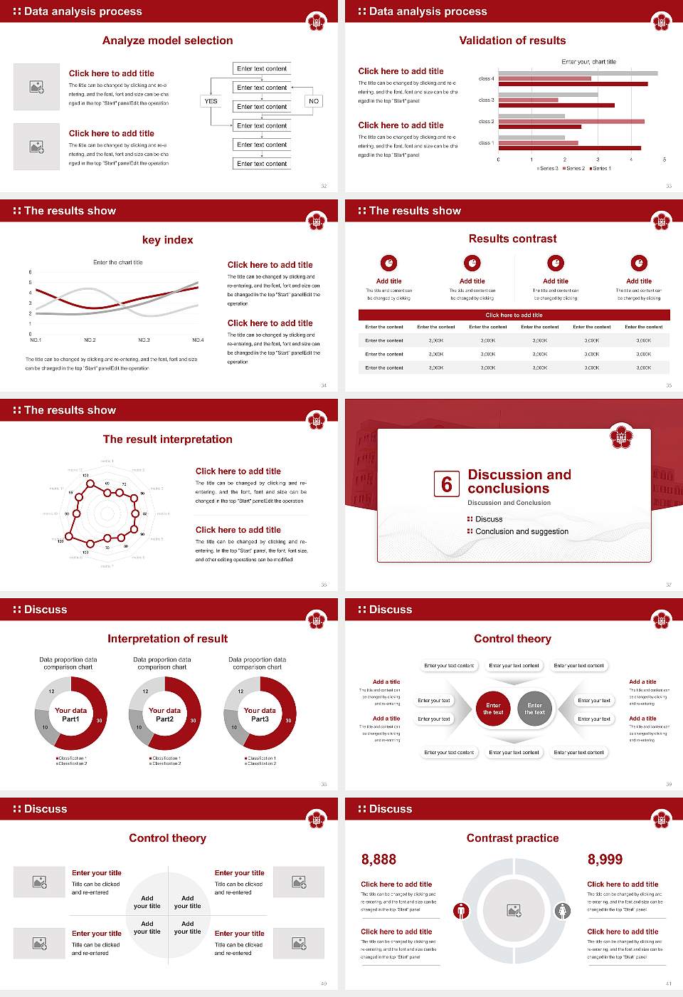Shibata Gakuen University Graduation Thesis Defense PPT Template16:9 ratio PPT effect preview image5
