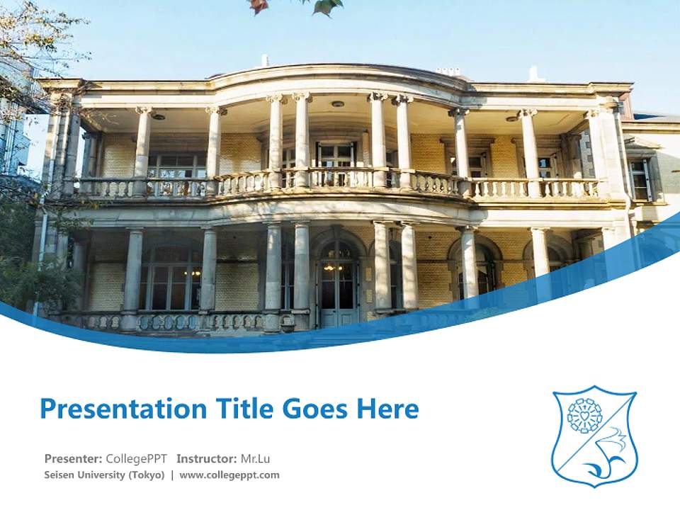 Seisen University (Tokyo) Course/Courseware Creation PPT Template4:3 ratio PPT effect preview image5