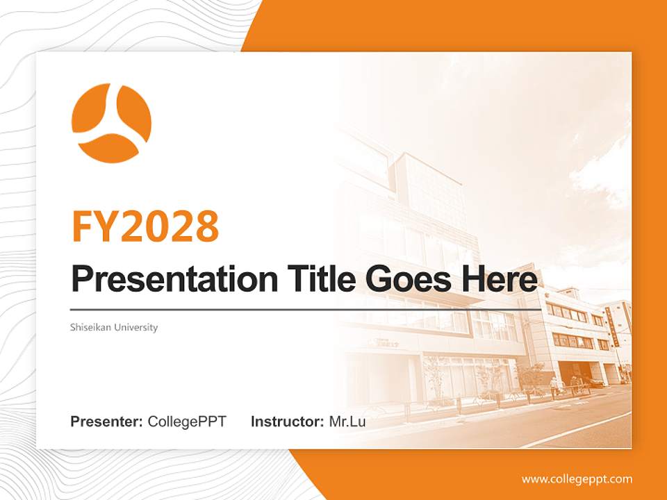 Shiseikan University Academic Presentation/Research Findings Report PPT Template4:3 ratio PPT effect preview image5