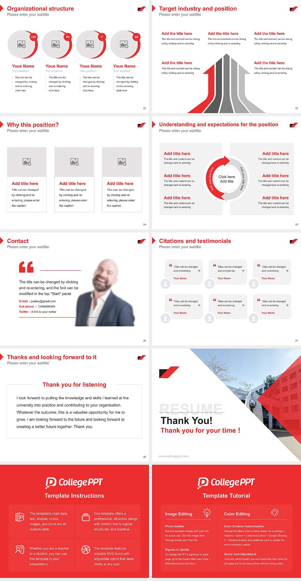 Prefectural University of Kumamoto Resume PPT Template4:3 ratio PPT effect preview image4