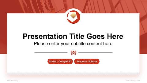 Otani University National Scholarship Defense PPT Template