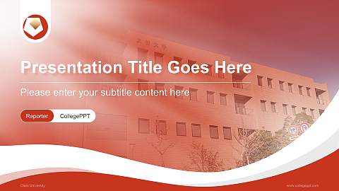 Otani University Lecture Sharing and Networking Event PPT Template