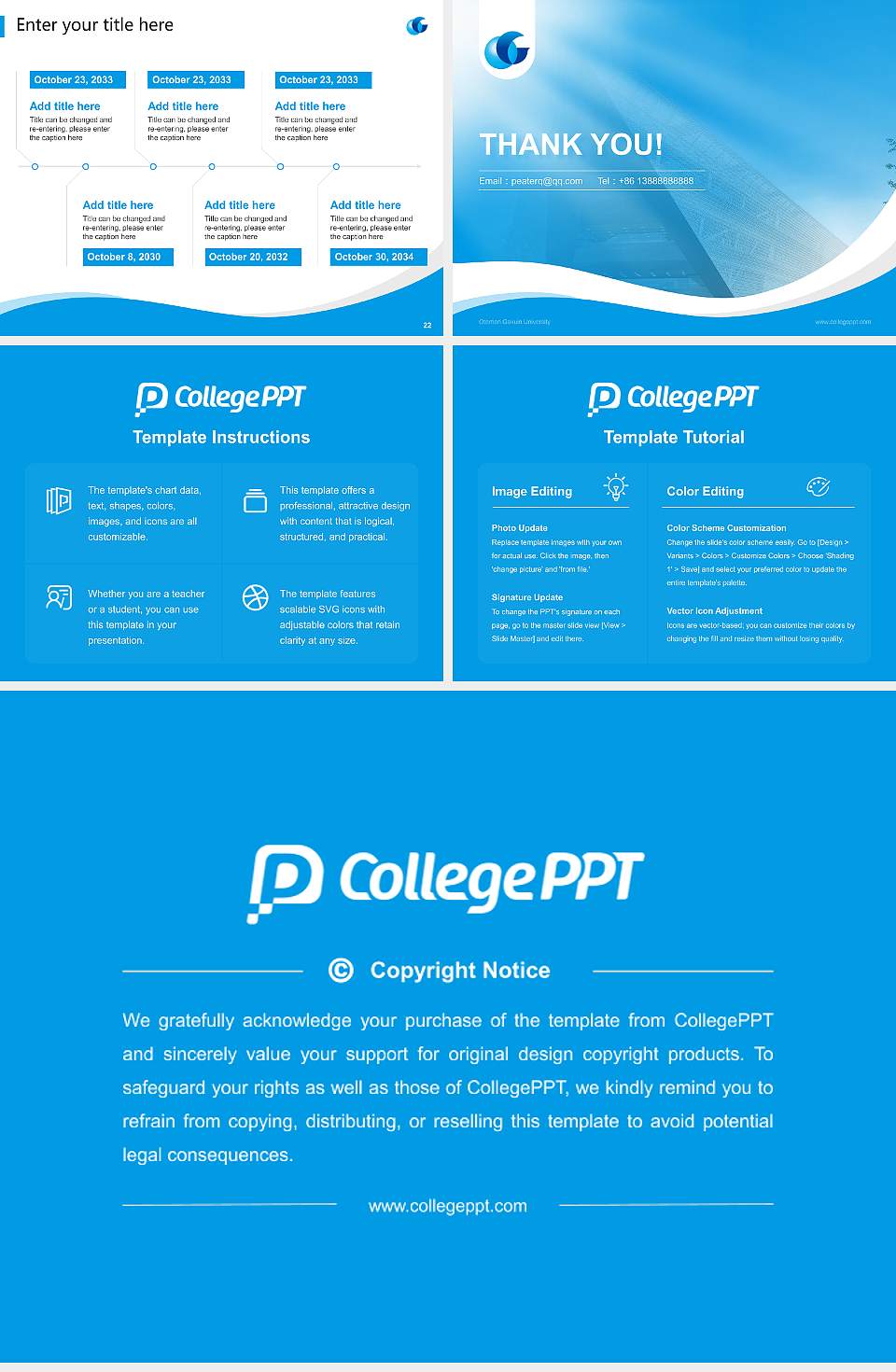 Otemon Gakuin University Lecture Sharing and Networking Event PPT Template4:3 ratio PPT effect preview image4