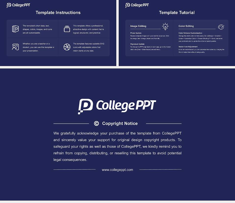Ryotokuji University Course/Courseware Creation PPT Template16:9 ratio PPT effect preview image5