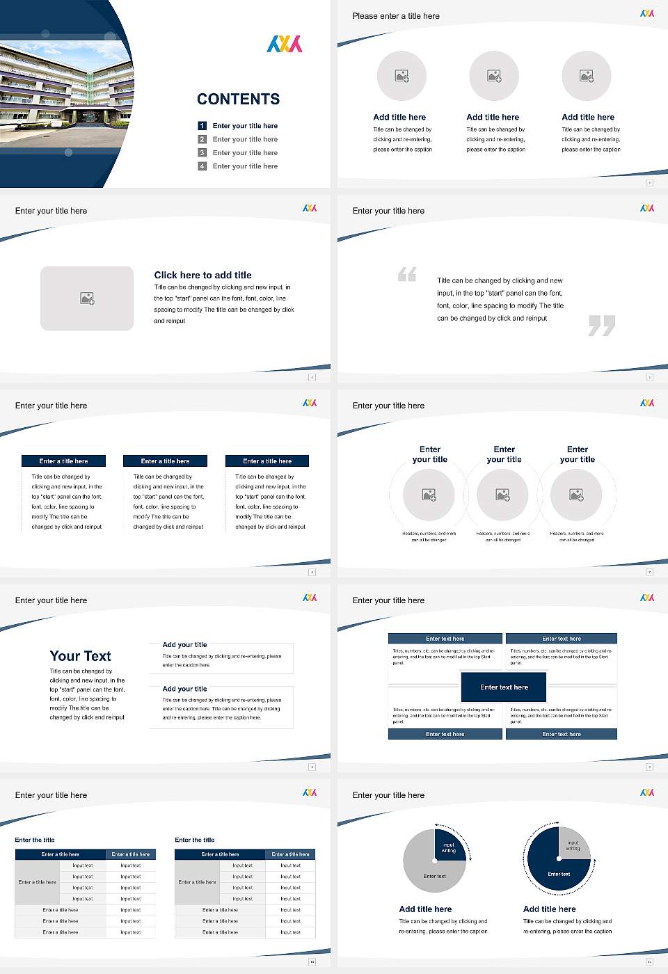 Osaka University of Human Sciences Course/Courseware Creation PPT Template16:9 ratio PPT effect preview image2