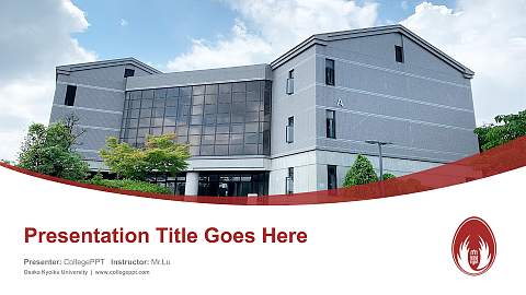 Osaka Kyoiku University Course/Courseware Creation PPT Template
