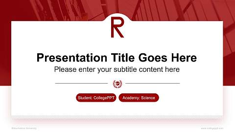 Ritsumeikan University National Scholarship Defense PPT Template