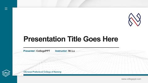 Okinawa Prefectural College of Nursing Thesis Proposal/Graduation Defense PPT Template