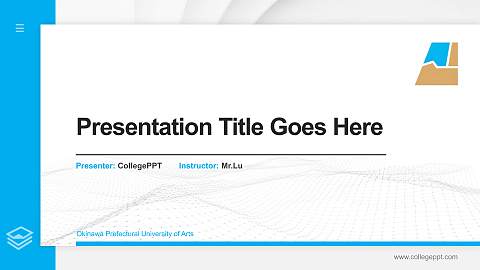 Okinawa Prefectural University of Arts Thesis Proposal/Graduation Defense PPT Template