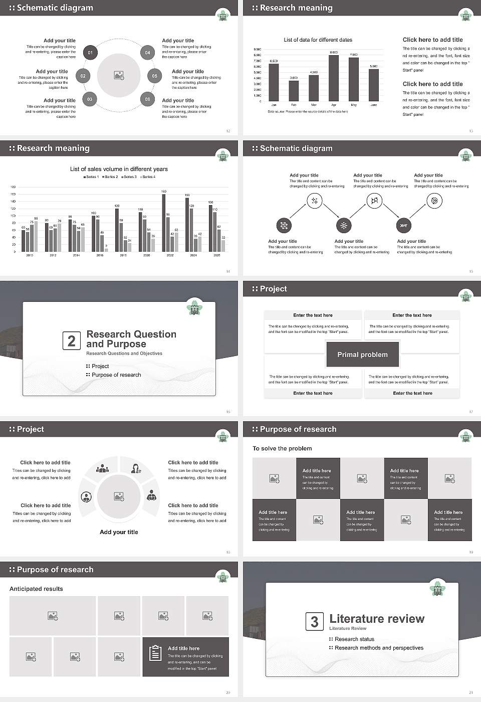Onomichi City University Graduation Thesis Defense PPT Template16:9 ratio PPT effect preview image3