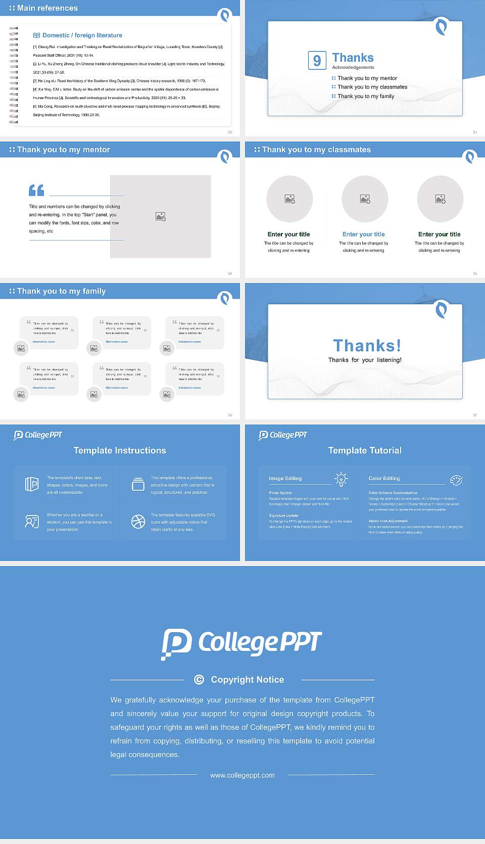 Osaka Dental University Graduation Thesis Defense PPT Template16:9 ratio PPT effect preview image7
