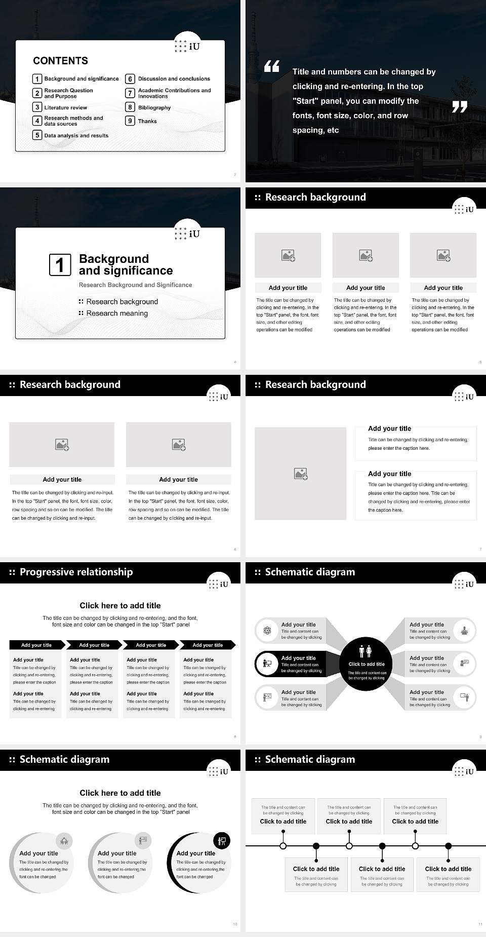 Professional University of Information and Management for Innovation Graduation Thesis Defense PPT Template4:3 ratio PPT effect preview image2