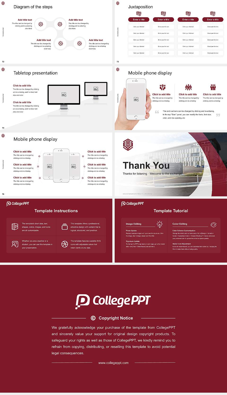 Sanjo City University Competition/Entrepreneurship Contest PPT Template16:9 ratio PPT effect preview image9