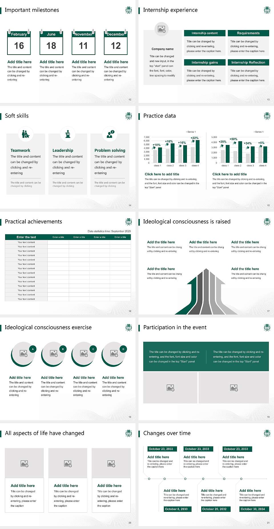 Reitaku University National Scholarship Defense PPT Template4:3 ratio PPT effect preview image3