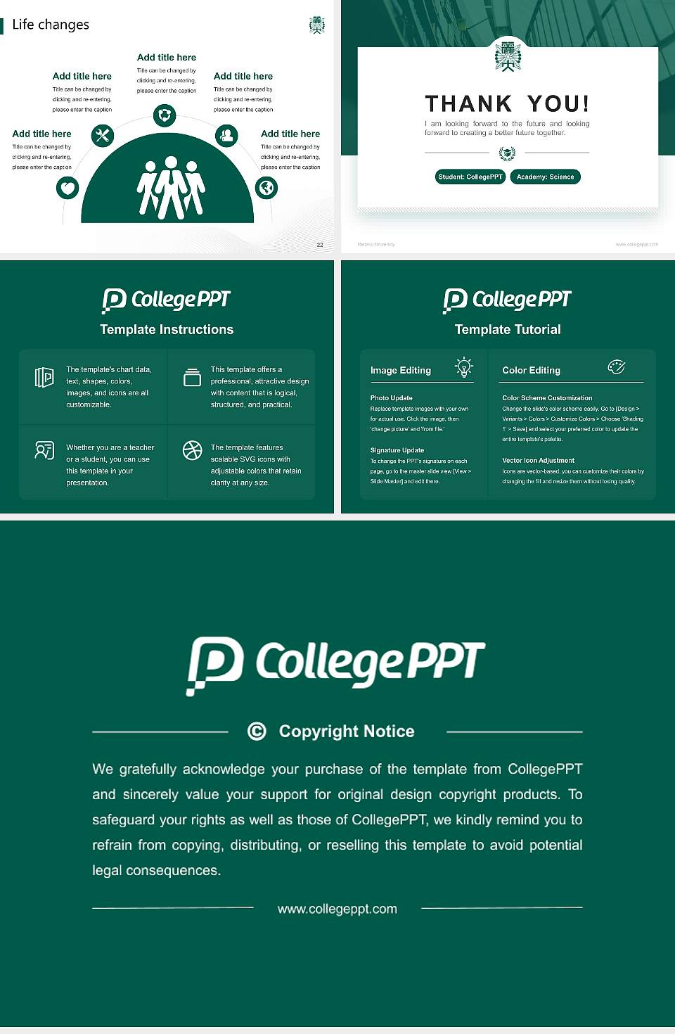 Reitaku University National Scholarship Defense PPT Template4:3 ratio PPT effect preview image4