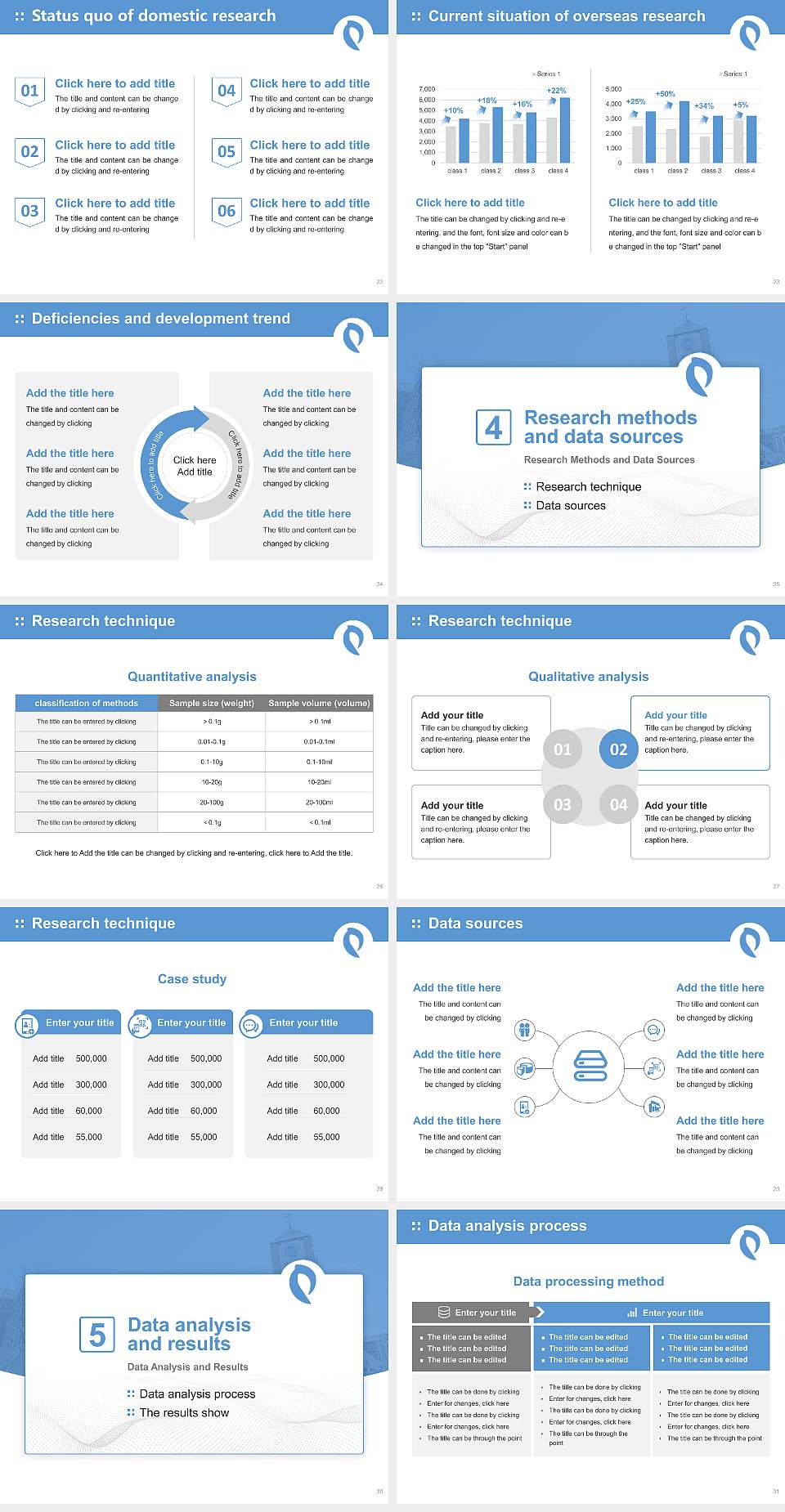 Osaka Dental University Graduation Thesis Defense PPT Template4:3 ratio PPT effect preview image4