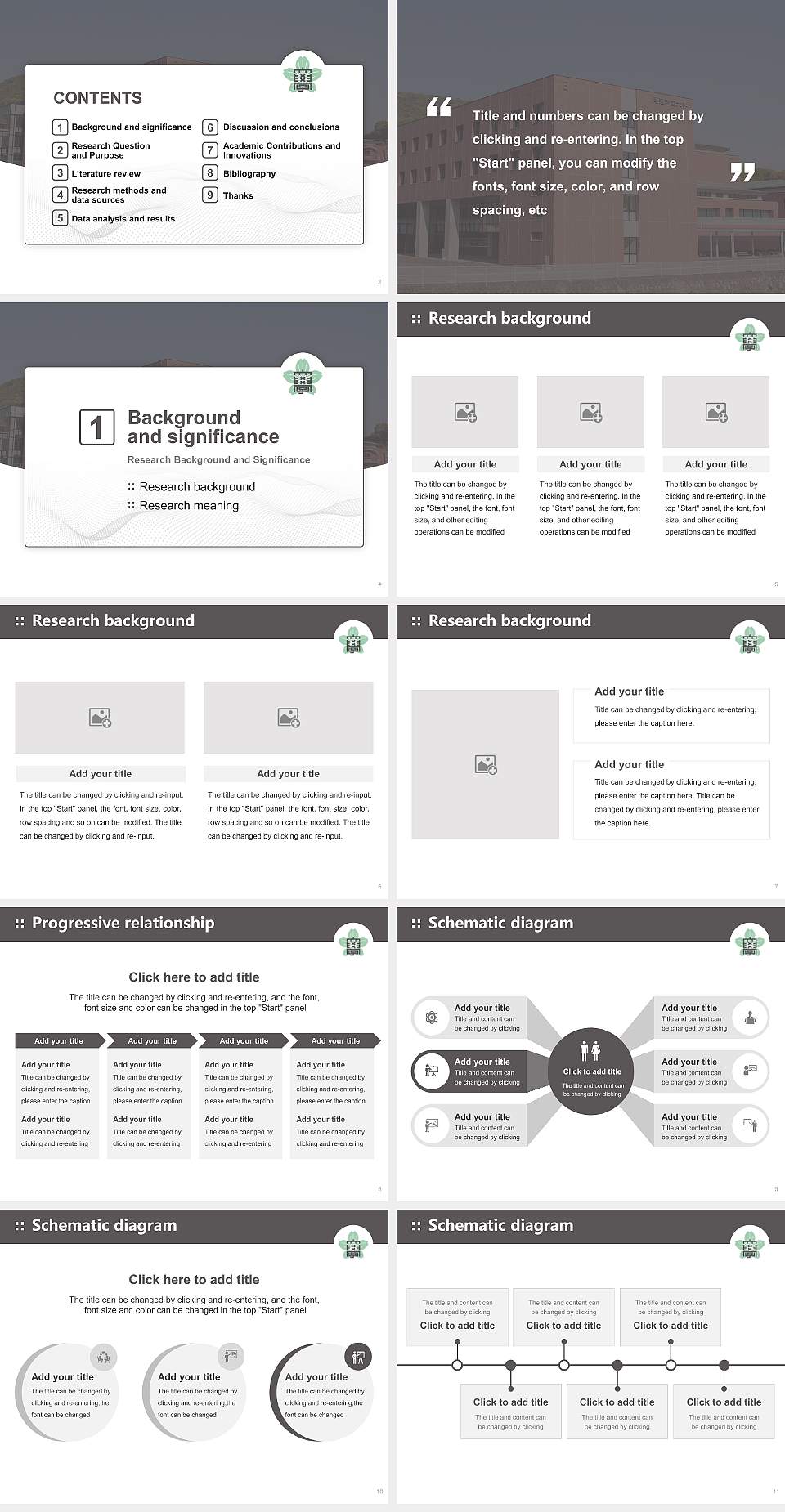 Onomichi City University Graduation Thesis Defense PPT Template4:3 ratio PPT effect preview image2
