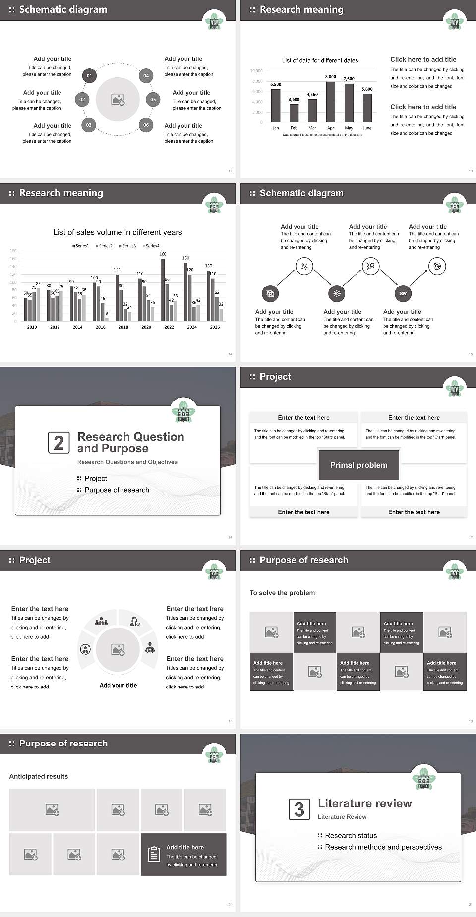 Onomichi City University Graduation Thesis Defense PPT Template4:3 ratio PPT effect preview image3