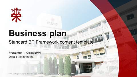 Osaka College of Music Competition/Entrepreneurship Contest PPT Template
