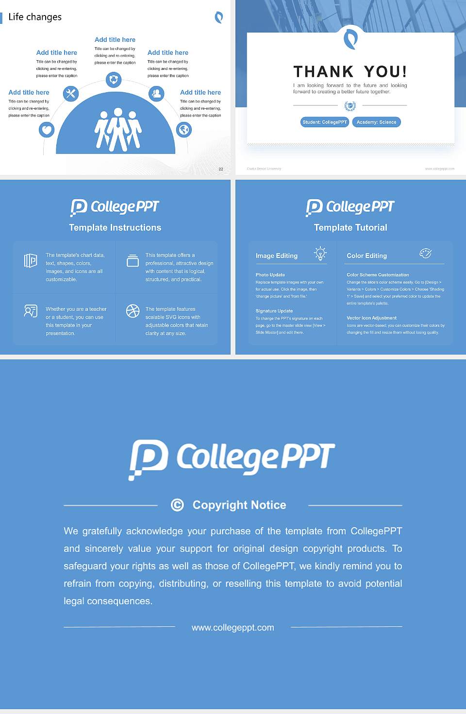 Osaka Dental University National Scholarship Defense PPT Template4:3 ratio PPT effect preview image4